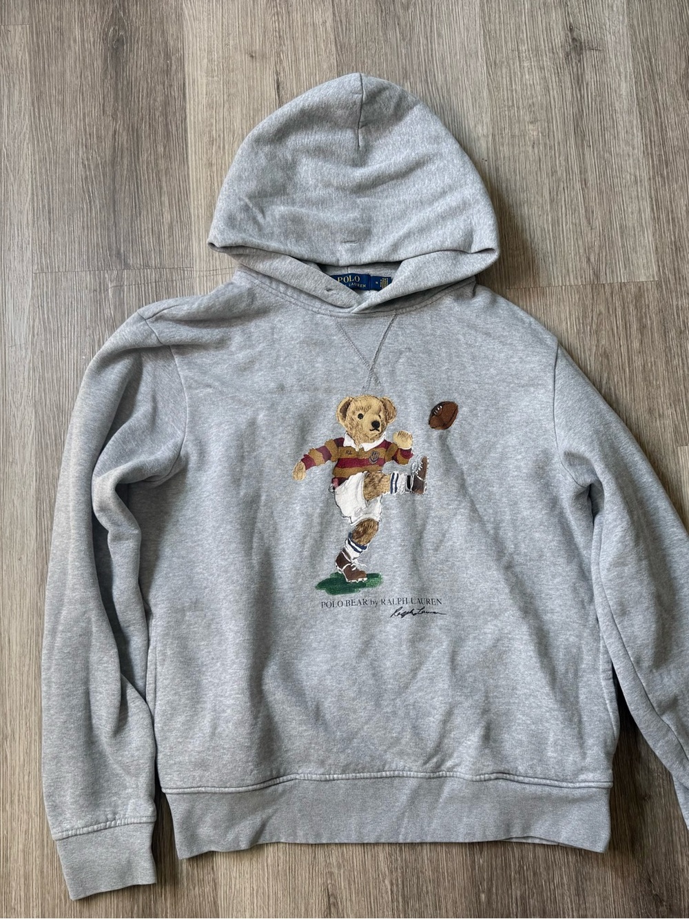Polo Ralph Lauren Rugby Kicker Polo Bear Fleece Hoodie M